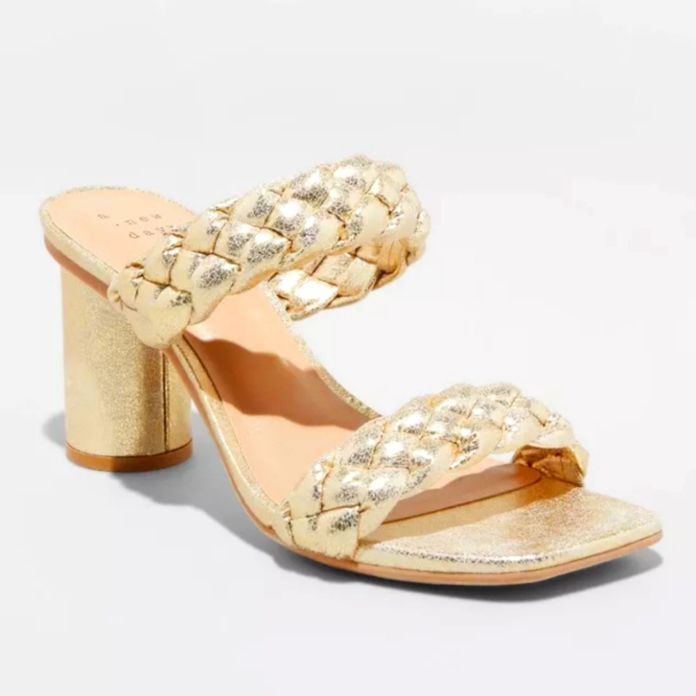 A New Day Target formal sandals, gold size 8